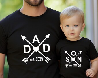 Matching father and son shirts, Dad first fathers day, Matching dad son shirt, First fathers day gift, Arrow matching shirts, Father's Day