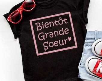 Grande Soeur Shirt: Big Sister Pregnancy Announcement Shirt