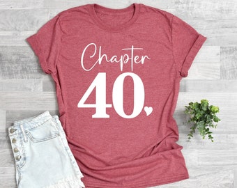 40th Birthday Shirt Ladies Birthday Shirt Hello 40 40th Birthday Party Shirt 40 Birthday Gift Forty AF