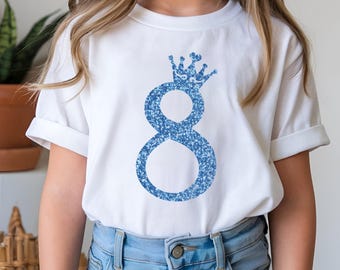8th birthday shirt - Girl's eight birthday shirt
