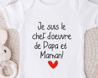 French slogan baby bodysuit