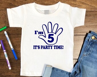 5th birthday boy, Toddler birthday shirt, 5 Birthday boy, Five birthday