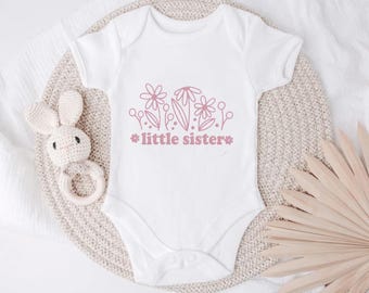 Matching Big Sister Shirts, Promoted to big sister shirt, Little Sister baby bodysuit, Big sister little sister shirts