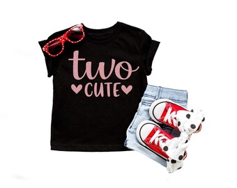 2nd Birthday Shirt - Second Birthday Shirt -Two Cute Shirt - Gift for 2nd Birthday - 2nd Birthday  - Birthday Girl - 2nd birthday gift