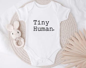 Tiny Human baby onesie®, Pregnancy announcement Onesie®, Baby reveal onesie, Baby announcement, Newborn baby gift