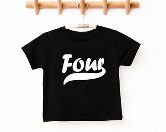 Four birthday shirt, Kids 4 birthday shirt, Birthday boy shirt, Fourth Birthday shirt, Kids birthday milestone shirt