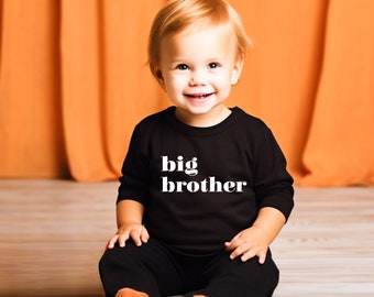Big Brother shirt, Promoted brother shirt, Brother shirt, Cute brother baby announcement, promoted to big brother