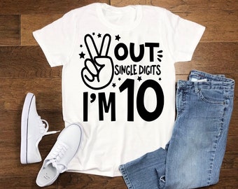 10th Birthday Shirt - Girls Ten Birthday Tee