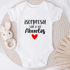 Promoted to Abuelos Spanish pregnancy baby announcement, Baby announcement Spanish, Grandparents pregnancy announcement