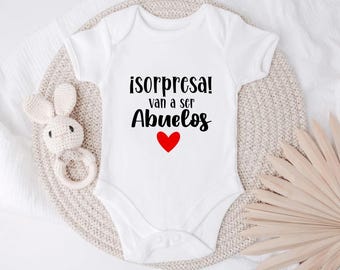 Promoted to Abuelos Spanish pregnancy baby announcement, Baby announcement Spanish, Grandparents pregnancy announcement