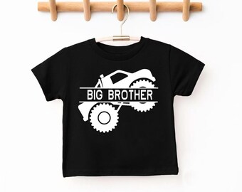 Big Brother Truck Shirt, Promoted Brother Shirt, Cute Brother T-Shirt, Sibling Shirt, Promoted brother shirt, Brotherhood