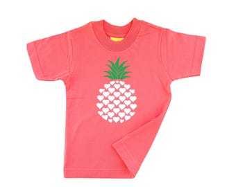 Pineapple summer girls shirt - Hello summer tee - Summer baby clothes