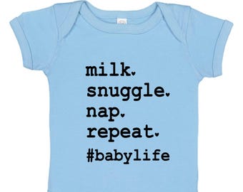 Milk Snuggle Nap baby bodysuit