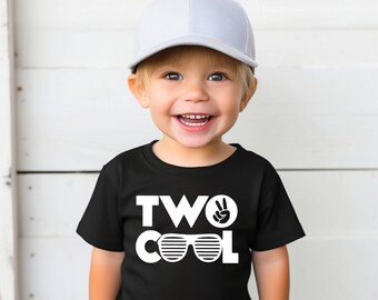 Cute Second birthday shirt, Birthday Boy shirt, Baby Boy birthday, 2nd birthday shirt, 2 Birthday boy, Two cool shirt, Birthday baby outfit