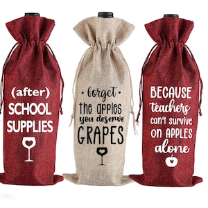 Cadeau vin professeur, appréciation du professeur, cadeau professeur personnalisé, sac cadeau vin, cadeau vin, cadeau vin professeur, cadeau drôle pour professeur