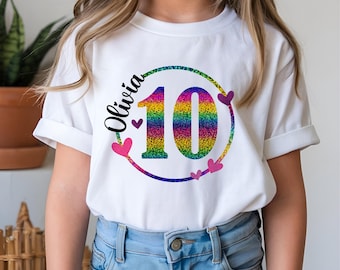 Custom birthday shirt with name