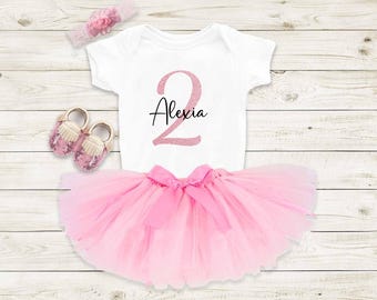 2nd Birthday baby, Second birthday outfit, Baby Birthday Outfit, Personalized birthday outfit, Custom birthday outfit, Baby birthday gift