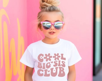 Big sis retro shirt, Big Sis Tshirt, Pregnancy Announcement, Baby Announcement Shirt, Promoted big sister shirt, Sibling shirt, Big Sister