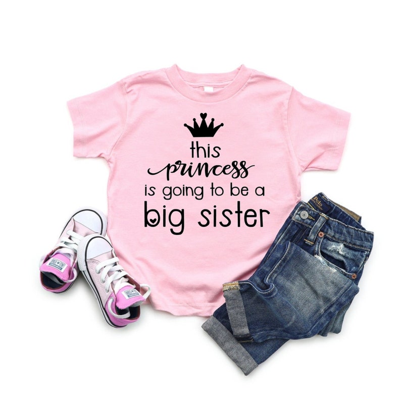 Pregnancy announcement shirt, Promoted to big sister, Big Sister shirt, Promoted sister, Going to be big sister shirt, baby announcement Pink