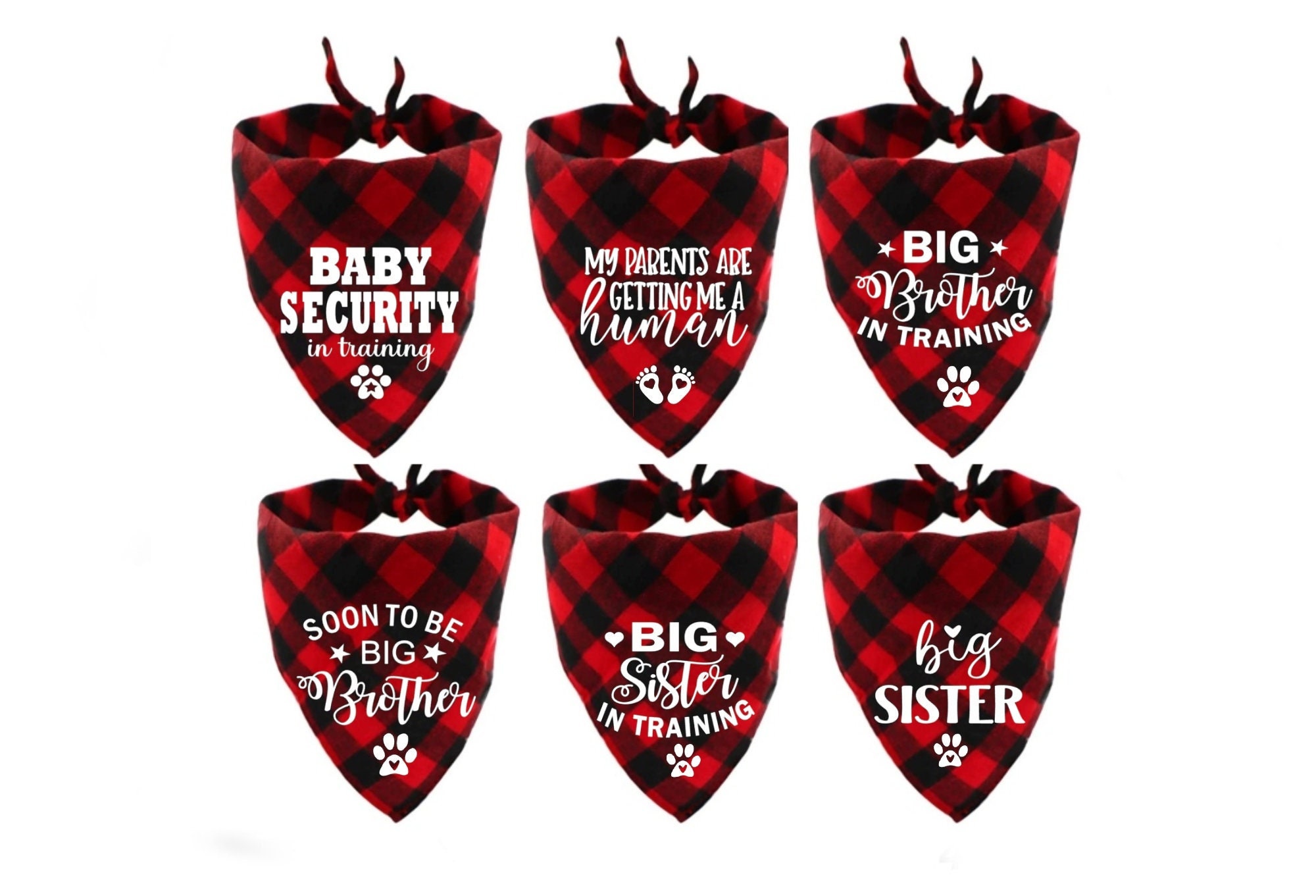 Pregnancy announcement Dog bandana My Parents are getting a human Big Brother Bandana Big Sister Dog Bandana