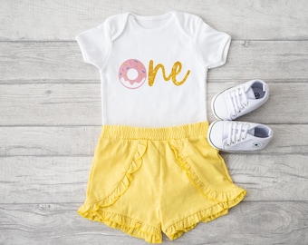 First Birthday Donut Bodysuit