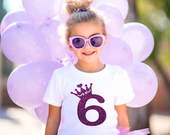 6th birthday girl, Sixth Birthday Shirt, Six Birthday Shirt, Sixth Birthday Gift, 6 Year Old Birthday Girl