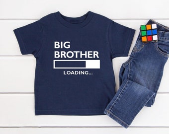 Promoted brother shirt, Pregnancy announcement, Big Brother Shirt, Big brother announcement, Big brother loading Shirt, Big Bro