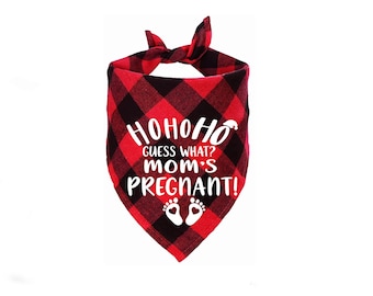 Christmas Dog bandana, Baby announcement bandana, My Parents are getting a human, Promoted to Big Brother Bandana, Christmas pregnancy