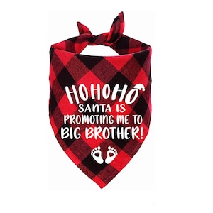 Christmas Pregnancy announcement Dog bandana - My Parents are getting a human - Big Brother Bandana - Big Sister Dog Bandana