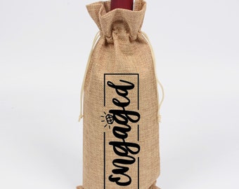 Engaged AF Wine Bag: Bridal Shower Gift
