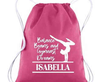 Custom Gymnastics Bag, Personalized Gymnastics Gift, Customized Gymnastic bags, Gift for Gymnastics, Gymnastic girl gift