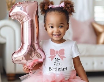 1st birthday baby girl, first birthday outfit, First Birthday Girl, Cake smash outfit, Custom birthday outfit, 1st Birthday baby gift