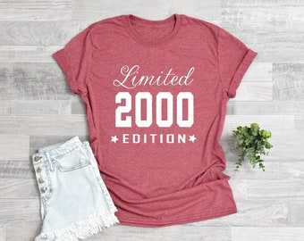 25th Birthday Shirt, Gift for 25th birthday, 25 Birthday party shirt, Limited Edition 2000 Shirt, 25 birthday gift