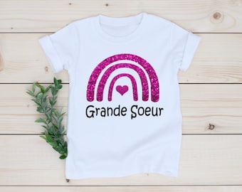 Grande Soeur Shirt - Big Sister Shirt - Sister Shirts Pregnancy Announcement, Baby Announcement Shirt - Pregnancy announcement Sister Shirt