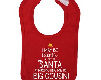 Christmas promoted to cousin baby bib