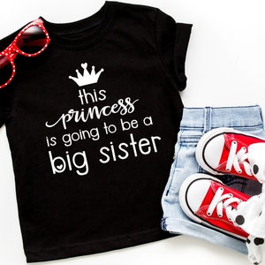 Pregnancy announcement shirt, Promoted to big sister, Big Sister shirt, Promoted sister, Going to be big sister shirt, baby announcement