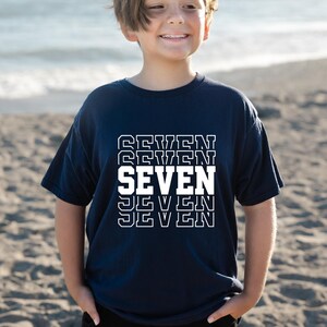 Seventh Birthday Shirt - Unisex 7th Birthday Tee image 7