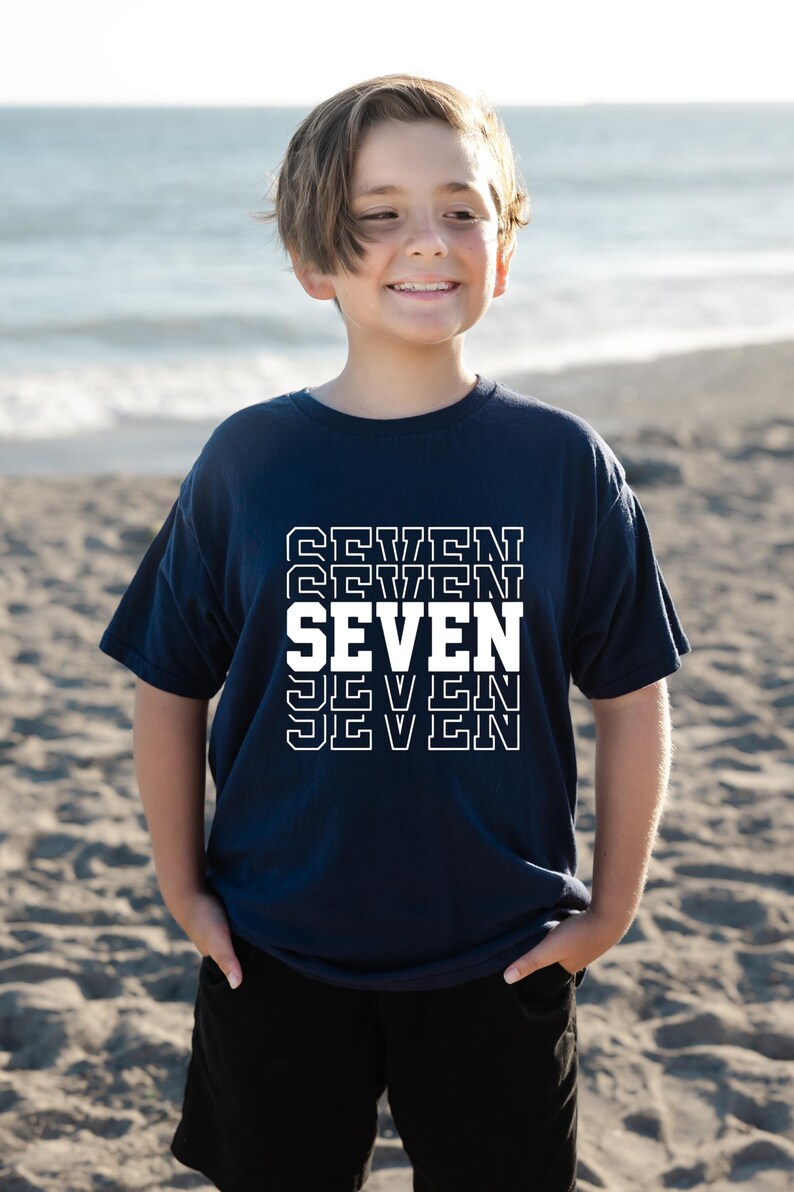 Seventh Birthday Shirt - Unisex 7th Birthday Tee image 7