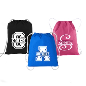 Sacs à cordon personnalisés, Sacs à cordon personnalisés, Sac personnalisé avec nom, Sacs de fête personnalisés, Sacs de sport d'équipe, Sacs de cadeaux pour enfants