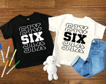 6th Birthday Shirt, Sixth Birthday Shirt, Birthday Boy Shirt, 6th Birthday Shirt, 6 Birthday Boy