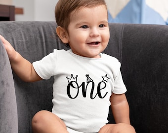 First Birthday outfit, Baby's First Birthday, Cute birthday baby bodysuit, 1st Birthday boy, First birthday girl