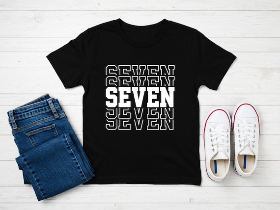 Seventh Birthday Shirt - Unisex 7th Birthday Tee