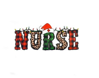 Nurse Christmas DIY Iron-on Transfer Decal