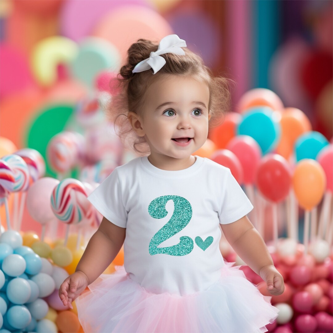 2nd Birthday Shirt Girl Baby's Second Birthday Shirt Two Etsy