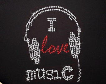 Love Music Iron-on transfer decal