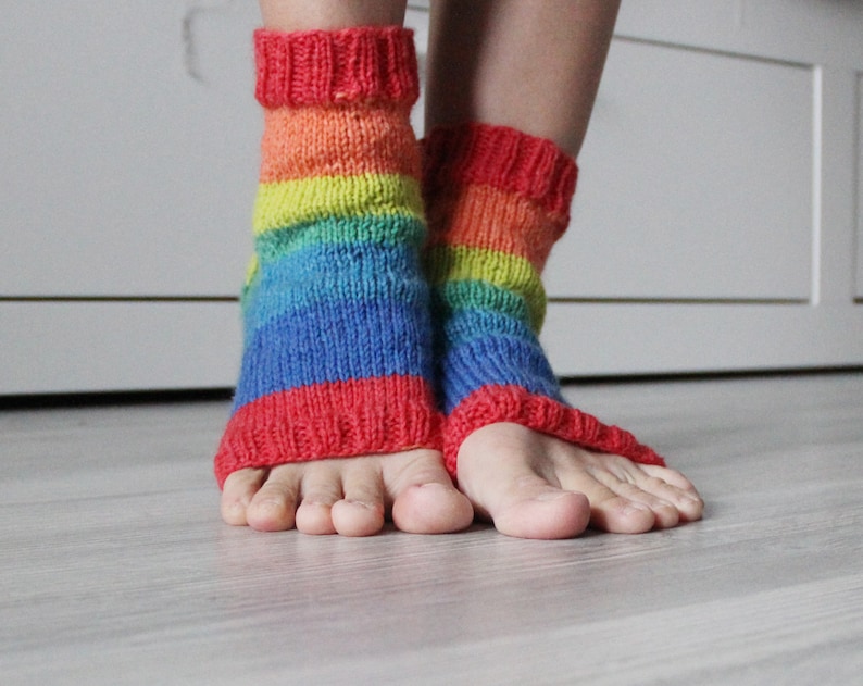 Flip Flop Socks Hand Knit Toeless Socks Woolen Pedicure Socks Etsy