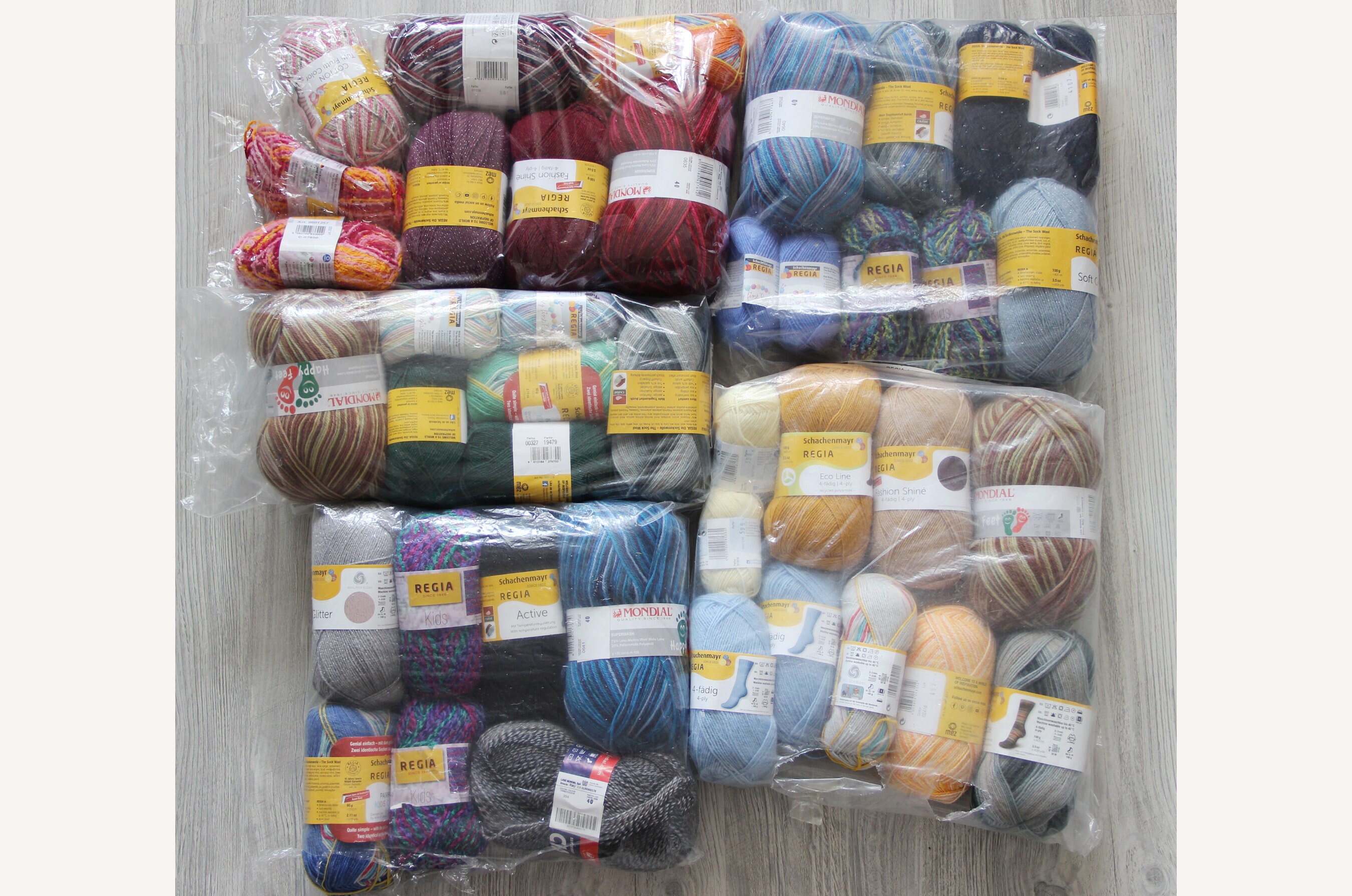 Yarn Lot Different Sock Yarn Sale Regia Yarn Mondial Yarn Set Etsy