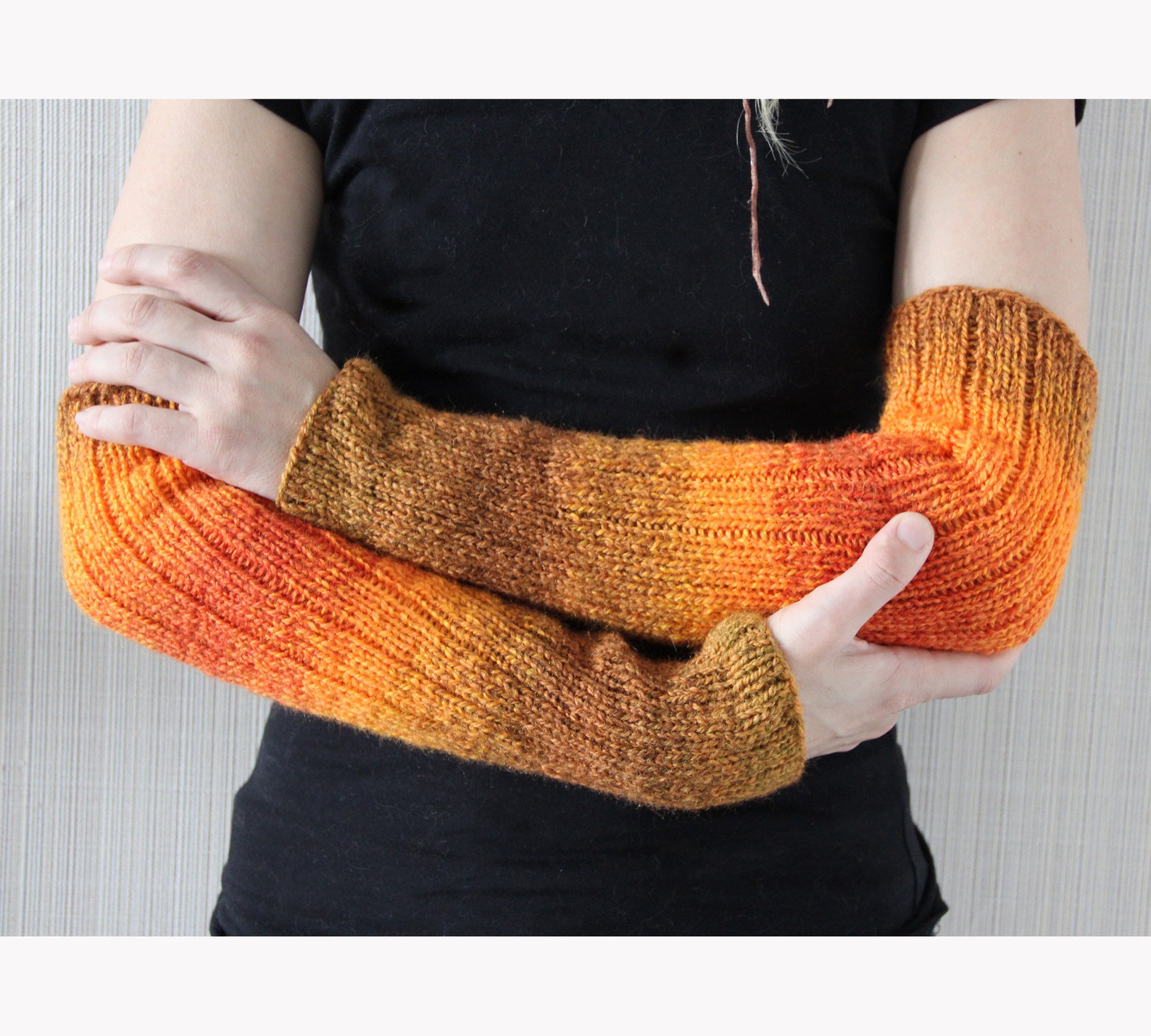 Arm Warmers Sleeves Knitted Arm Warmers Womens Long Fingerless Etsy