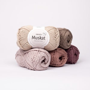 50g/100m(1,8oz-109yds), DROPS Muskat, Mercerized cotton with a colorful shine!