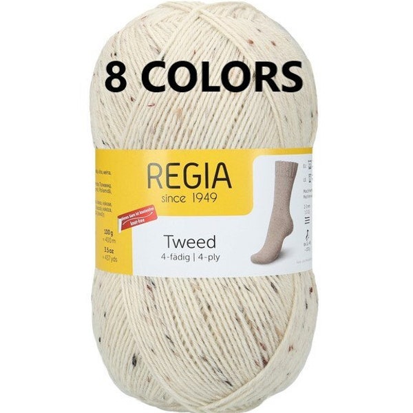 100gr/400m, SMC  REGIA Tweed 4-ply / Sock yarn / Wool yarn